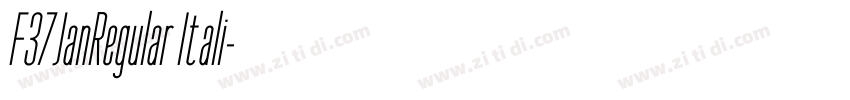 F37JanRegular Itali字体转换
